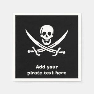 Guardanapo De Papel Bandeira pirata de Jolly Roger