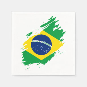 Guardanapo De Papel Bandeira Rasgada Brasil Orgulho Nacional Esportes