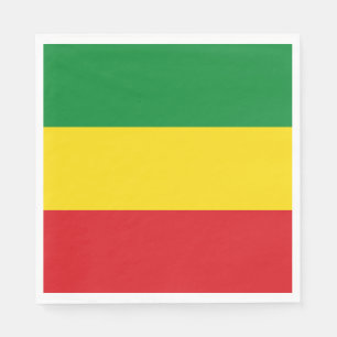 Guardanapo De Papel Bandeira Rastafarian Rasta Etiópia
