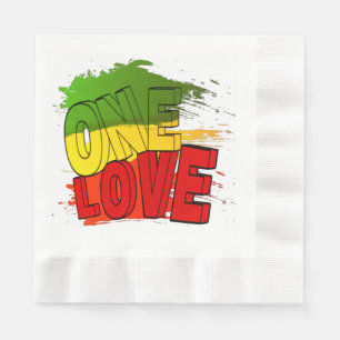 Guardanapo De Papel Bandeira Reggae, One Love, Rasta