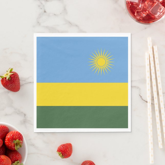 Guardanapo De Papel Bandeira Ruanda (Insitu)