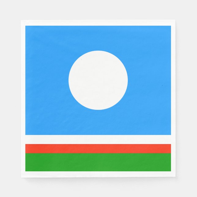 Guardanapo De Papel Bandeira Sakha (Frente)