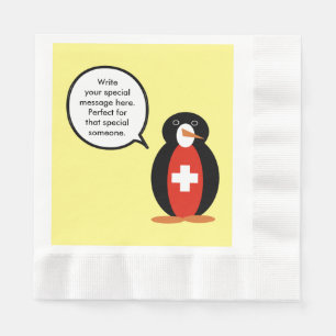 Guardanapo De Papel Bandeira Suíça Sr. Pinguim Falante