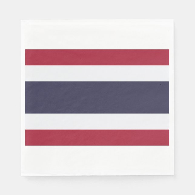 Guardanapo De Papel Bandeira Tailandesa (Tailândia) (Frente)