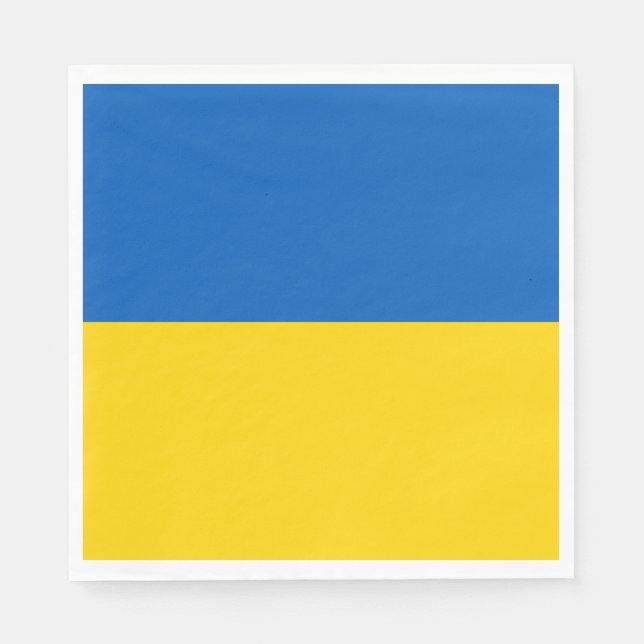 Guardanapo De Papel Bandeira Ucraniana (Ucrânia) (Frente)