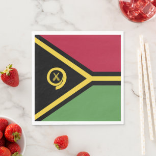 Guardanapo De Papel Bandeira Vanuatu