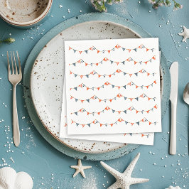 Guardanapo De Papel Bandeiras Náuticas Chá de Bebê