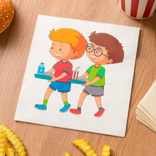 Guardanapo De Papel Bandejas de Carregando para Meninos Adoráveis (Criador carregado)