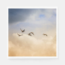 Guardanapo De Papel Bando de Aves em Voo