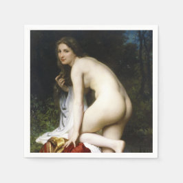 Guardanapo De Papel Banhista Feminina Bonita (por Bouguereau)