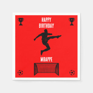 Guardanapo De Papel Banner de aniversário de futebol