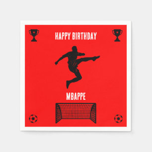 Guardanapo De Papel Banner de aniversário de futebol