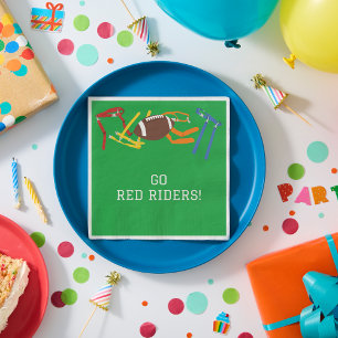 Guardanapo De Papel Banquete de Futebol de Bandeira Fim da Festa de Es