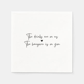 Guardanapo De Papel Bar Aberto Napkins para Casamento ou Festa