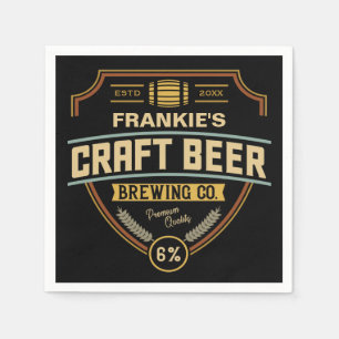Guardanapo De Papel Bar da empresa de criação de etiquetas de cervej