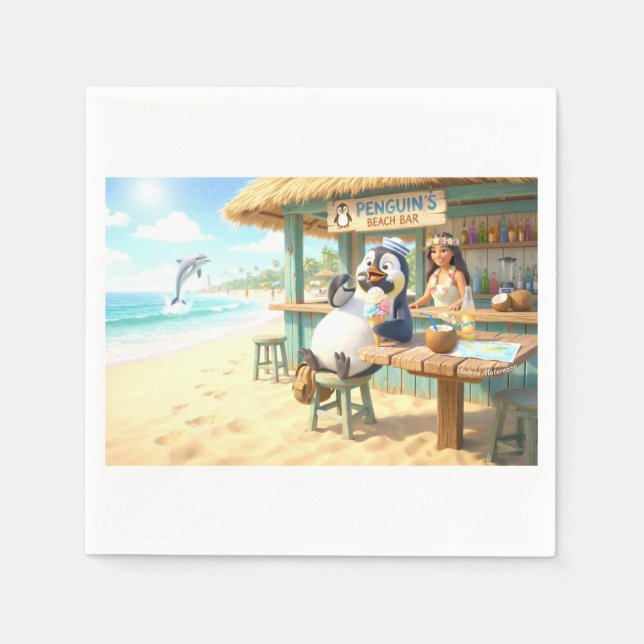 Guardanapo De Papel Bar da Praia do Pinguim (Frente)