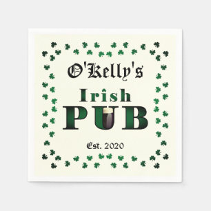 Guardanapo De Papel Bar De Pub Irlandês Tavern Cocktail Beber Guardan