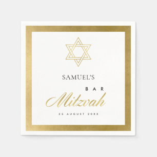 GUARDANAPO DE PAPEL BAR DOURADO ELEGANTE SIMPLES DE FAUX CLEAN BAT MIT