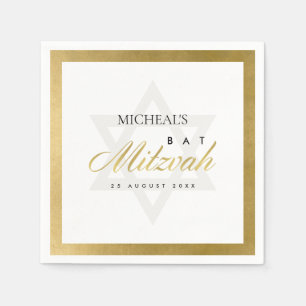 GUARDANAPO DE PAPEL BAR DOURADO ELEGANTE SIMPLES DE FAUX CLEAN BAT MIT