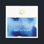Guardanapo De Papel BAR MITZVAH - cor-de-água azul-inteligente<br><div class="desc">por kat massard >> WWW.SIMPLYSWEETPAPERIE.COM <<<</div>