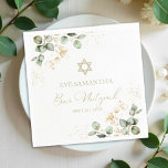 Guardanapo De Papel Bar Mitzvah Watercolor Napkins | Eucalyptus Gilded<br><div class="desc">Está querendo levar o seu Bar Mitzvah ao próximo nível? Veja nossa Coleção Mitzvah do Bar Eucalyptus Greenery! Com sua estética natural e exuberante,  você criará uma celebração para se lembrar. Descubra dicas e ideias para incorporar esses sotaques incríveis na sua celebração de hoje! ✨</div>