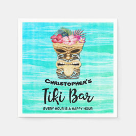 Guardanapo De Papel Bar Monogramas Tiki Party Napkins