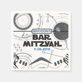 Guardanapo De Papel BAR SCI-FI Bat Mitzvah Partido Napkin