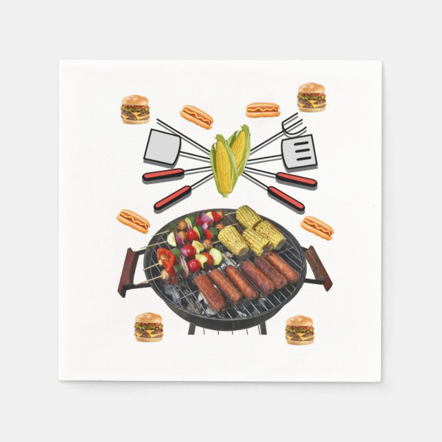 Guardanapo De Papel Barbecue Paper Napkins (Frente)