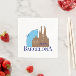 Guardanapo De Papel Barcelona Cocktail Napkin