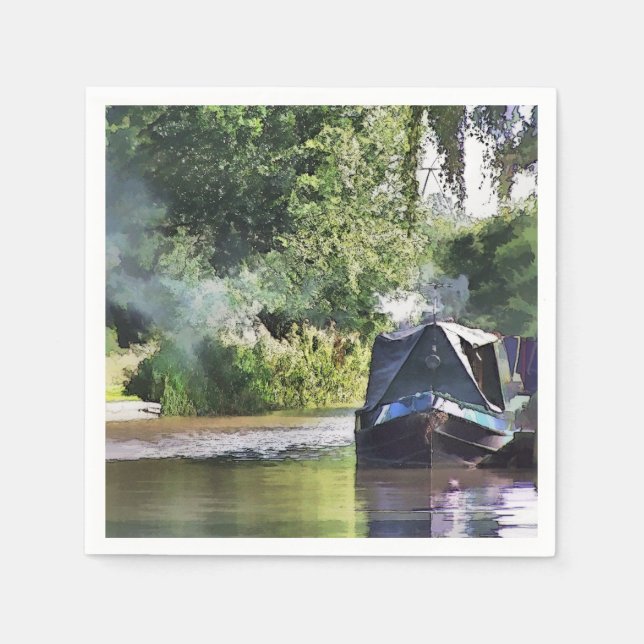 GUARDANAPO DE PAPEL BARCOS CANAIS (Frente)