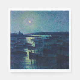 Guardanapo De Papel Barcos de pesca à Lua (Camaret, França)