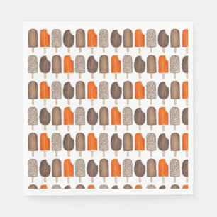 Guardanapo De Papel Bares Pop sorvetes Picolé Creamsicle Fudge