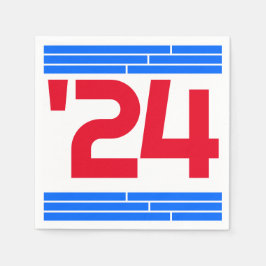 Guardanapo De Papel Bares Vermelho e Azul Classe do Partido de Formand