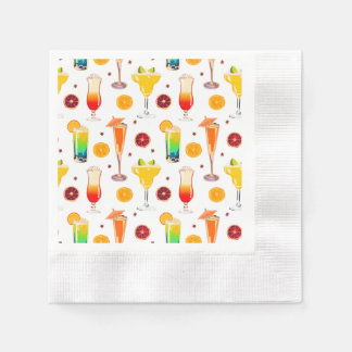 Guardanapo De Papel Barman Bebidas Alcoólicas Coquetéis Colorido Festa