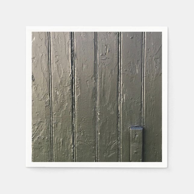 Guardanapo De Papel Barn Door Rustic Moderna Farmhouse Chic Negra (Frente)
