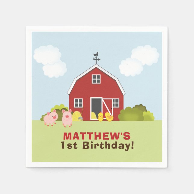 Guardanapo De Papel Barnyard (Frente)