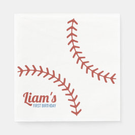 Guardanapo De Papel Baseball Birthday Napkins