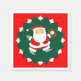 Guardanapo De Papel Baseball Christmas Holiday Party