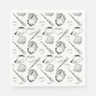 Guardanapo De Papel Baseball/ Colagem de Softball Napkins
