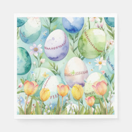 Guardanapo De Papel Baseball Easter  themed 