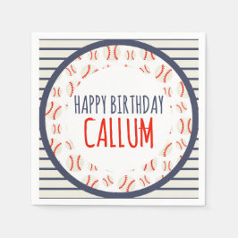 Guardanapo De Papel Baseball Happy Birthday Paper Napkin
