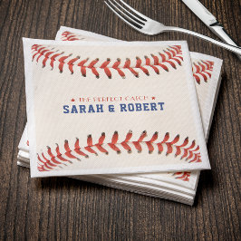 Guardanapo De Papel Baseball Softball Esporte O Casamento De Captura P
