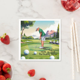 Guardanapo De Papel Bash de Aniversário no Verde