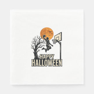 Guardanapo De Papel Basquete de Halloween Feliz Halloween Esporte Vint