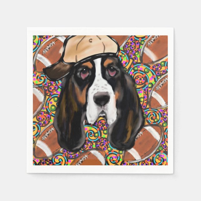 Guardanapo De Papel Bassett Hound (Frente)
