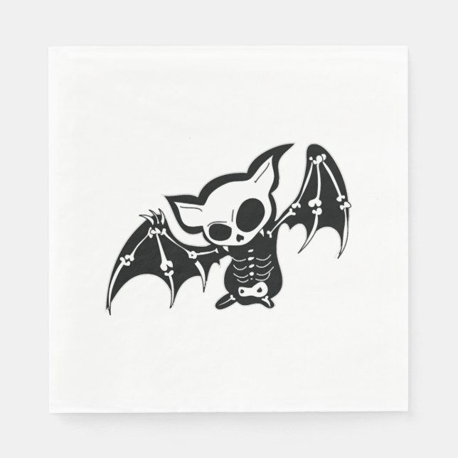 Guardanapo De Papel Bat Halloween (Frente)