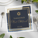 Guardanapo De Papel Bat Mitzvah Napkins | Abstrato de Aquarela Azul<br><div class="desc">Descubra a fusão requintada de design abstrato e significado cultural neste guardanapo de folha de papel mitzvah de morcego azul abstrato. Com um intricado design artístico inspirado pela beleza da herança judaica,  esses guardanapos trarão o palco para uma celebração inesquecível que mescla o melhor do velho e do novo.</div>