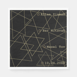 Guardanapo De Papel Bat ou Bar Mitzvah Estrelas Fora deste Mundo Guard