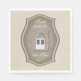 Guardanapo De Papel Bata e a porta vão abrir - Papel Nápoles