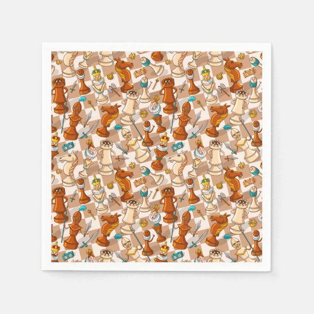 Guardanapo De Papel batalha de xadrez (Frente)